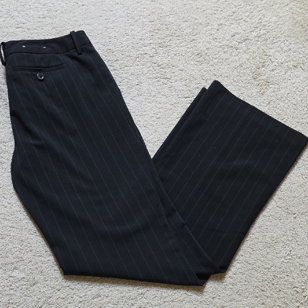 Classic Black Pinstripe Wonen's Pants